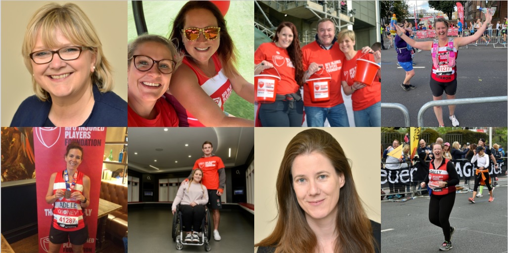 Collage of women who work and support IPF